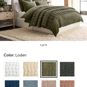 Pottery Barn Queen size Cozy Cloud Quilt